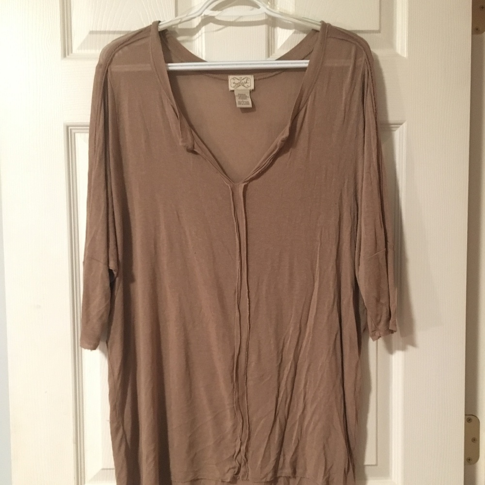 Eyelash Couture Tunic Length Shirt